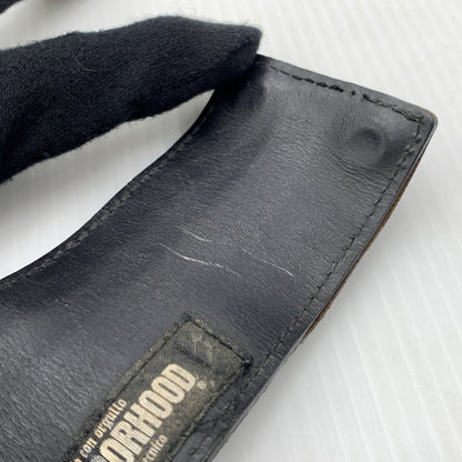 【現状渡し品】【メンズ】 NEIBORHOOD ネイバーフッド LEATHER BANGLE レザー バングル アクセサリー スタッズ 192-260724-ko-09-tei カラー：ブラック 万代Net店