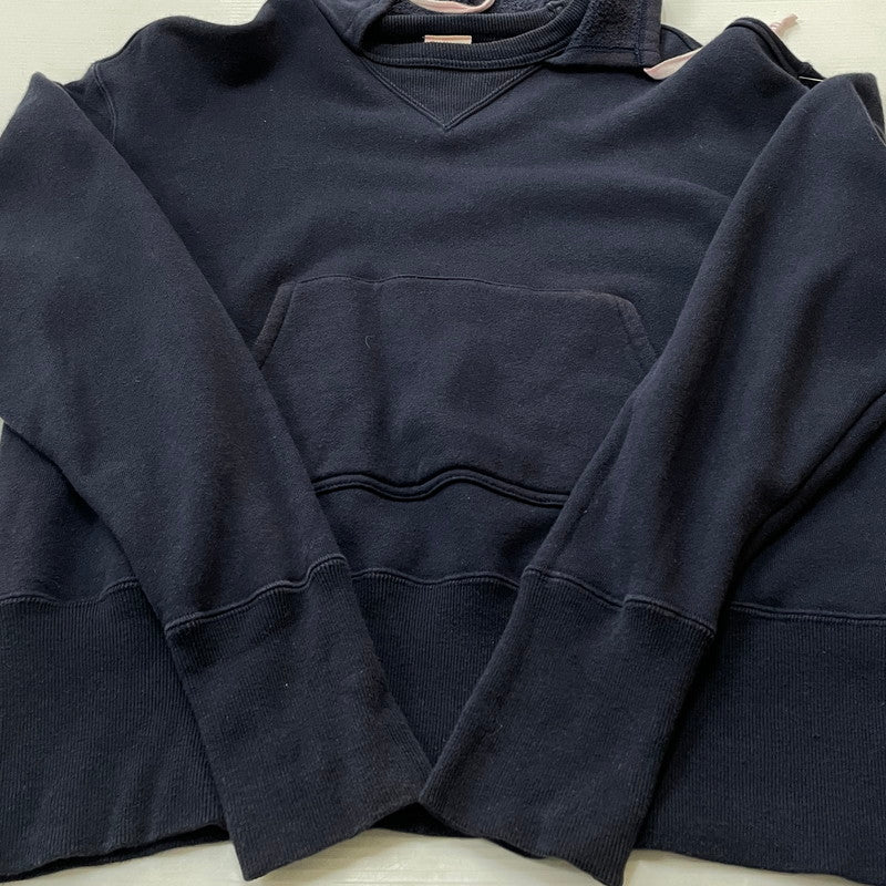 【現状渡し品】【メンズ】 CHAMPION チャンピオン 後付けパーカー ランタグ復刻 145-260720-sa-16-tei サイズ：L カラー：ネイビー 万代Net店