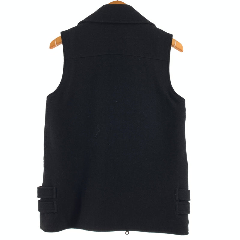【中古品】【メンズ】 DANKE SCHON ダンケシェーン WOOL VEST 6016143035 ウールベスト ライトアウター フルジップ 142-260720-ko-16-tei サイズ：S カラー：ブラック 万代Net店