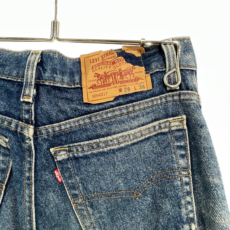 【中古品】【メンズ】 LEVI'S リーバイス 505-0217 / 505 デニムパンツ ジーンズ（ボタン裏525）ヴィンテージ 156-260818-nm-91-tei サイズ：28×36 万代Net店