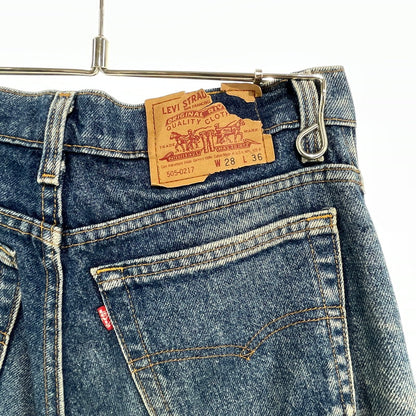 【中古品】【メンズ】 LEVI'S リーバイス 505-0217 / 505 デニムパンツ ジーンズ（ボタン裏525）ヴィンテージ 156-260818-nm-91-tei サイズ：28×36 万代Net店