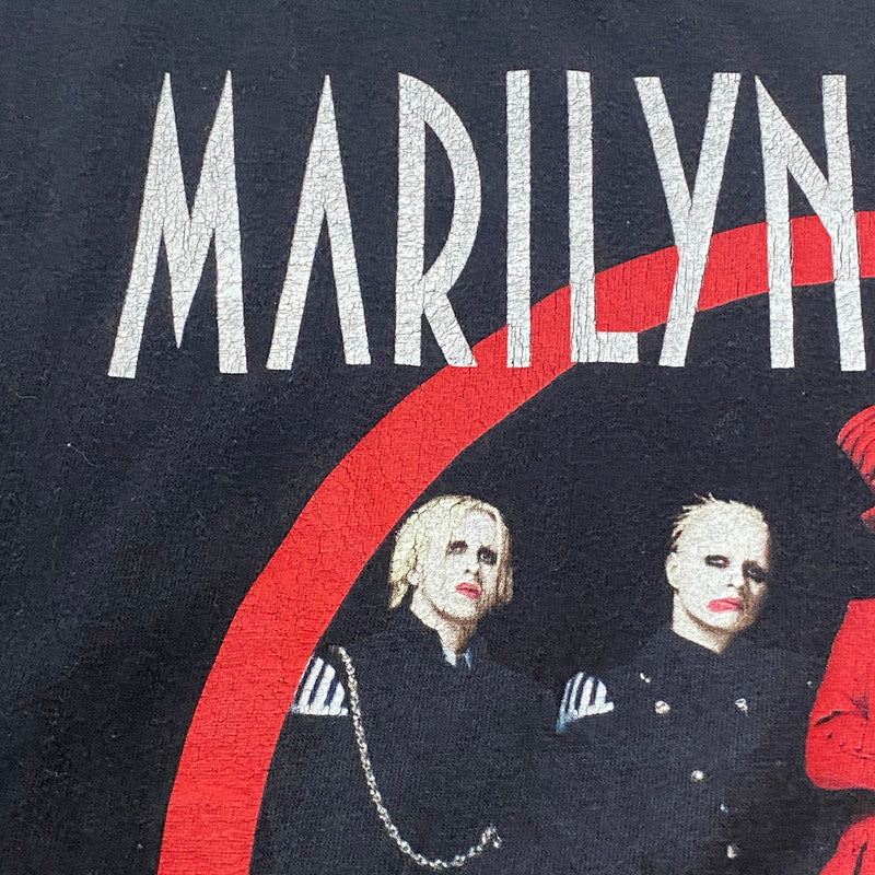 【中古品】【メンズ】 USED 00'S MARILYN MANSON THE BRIGHT YOUNG THINGS TEE 00年代 マリリンマンソン ブライト ヤング シングス Tシャツ 半袖 トップス 145-260508-ks-15-tei サイズ：-/※タグ欠損 カラー：ブラック 万代Net店