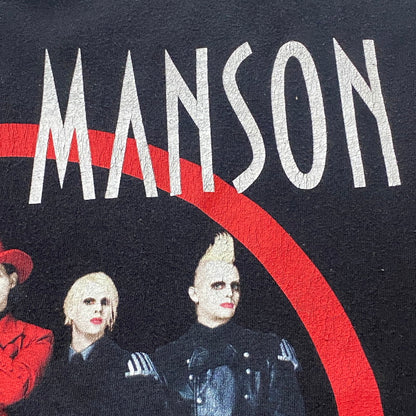 【中古品】【メンズ】 USED 00'S MARILYN MANSON THE BRIGHT YOUNG THINGS TEE 00年代 マリリンマンソン ブライト ヤング シングス Tシャツ 半袖 トップス 145-260508-ks-15-tei サイズ：-/※タグ欠損 カラー：ブラック 万代Net店