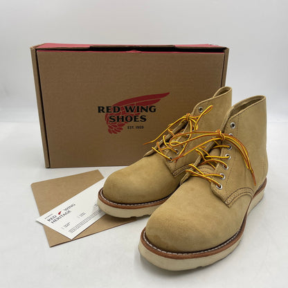 【中古品】【メンズ】 RED WING レッドウィング 6-INCH CLASSIC ROUND TOE BOOTS 8167 6インチ クラシック ラウンドトゥ ブーツ 靴 シューズ 164-260604-yo-02-tei サイズ：25.5cm カラー：ベージュ 万代Net店