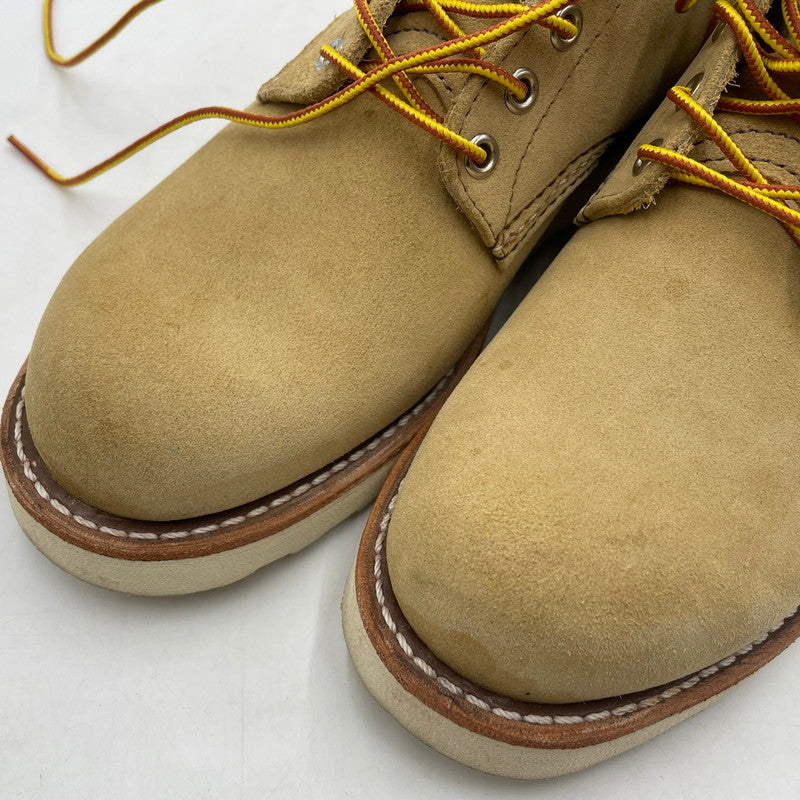 【中古品】【メンズ】 RED WING レッドウィング 6-INCH CLASSIC ROUND TOE BOOTS 8167 6インチ クラシック ラウンドトゥ ブーツ 靴 シューズ 164-260604-yo-02-tei サイズ：25.5cm カラー：ベージュ 万代Net店