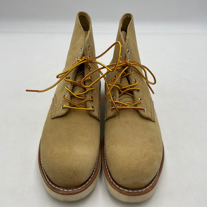 【中古品】【メンズ】 RED WING レッドウィング 6-INCH CLASSIC ROUND TOE BOOTS 8167 6インチ クラシック ラウンドトゥ ブーツ 靴 シューズ 164-260604-yo-02-tei サイズ：25.5cm カラー：ベージュ 万代Net店