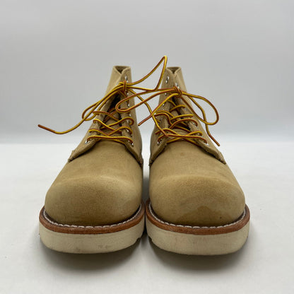 【中古品】【メンズ】 RED WING レッドウィング 6-INCH CLASSIC ROUND TOE BOOTS 8167 6インチ クラシック ラウンドトゥ ブーツ 靴 シューズ 164-260604-yo-02-tei サイズ：25.5cm カラー：ベージュ 万代Net店