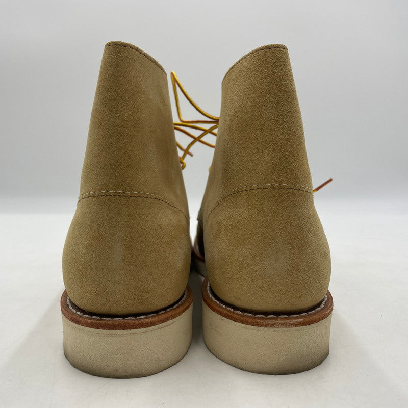【中古品】【メンズ】 RED WING レッドウィング 6-INCH CLASSIC ROUND TOE BOOTS 8167 6インチ クラシック ラウンドトゥ ブーツ 靴 シューズ 164-260604-yo-02-tei サイズ：25.5cm カラー：ベージュ 万代Net店
