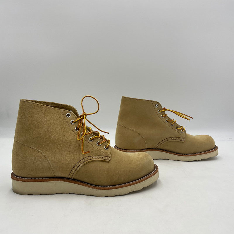 【中古品】【メンズ】 RED WING レッドウィング 6-INCH CLASSIC ROUND TOE BOOTS 8167 6インチ クラシック ラウンドトゥ ブーツ 靴 シューズ 164-260604-yo-02-tei サイズ：25.5cm カラー：ベージュ 万代Net店