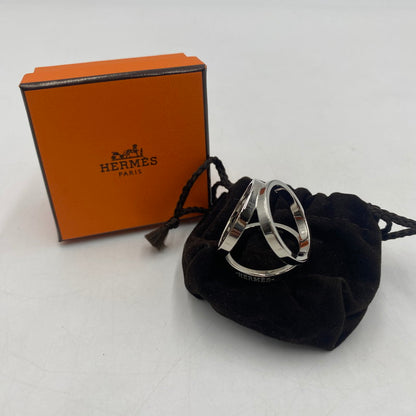 【中古品】【レディース】 HERMES エルメス SCARF RING TRIO スカーフリング トリオ アクセサリー 服飾雑貨 182-260511-ks-06-tei サイズ：箱付き カラー：シルバー 万代Net店