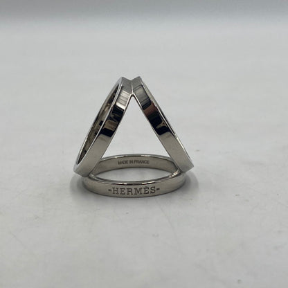 【中古品】【レディース】 HERMES エルメス SCARF RING TRIO スカーフリング トリオ アクセサリー 服飾雑貨 182-260511-ks-06-tei サイズ：箱付き カラー：シルバー 万代Net店