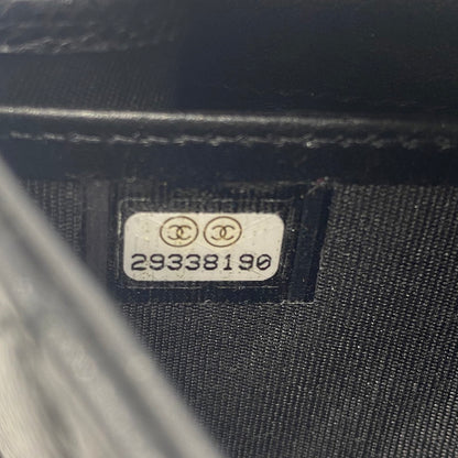 【中古品】【レディース】 CHANEL シャネル A80286 キャビアスキン ボーイフラップ ウォレット 財布 二つ折り財布 長財布 ロングウォレット 181-260511-ks-05-tei サイズ：箱 カード付き カラー：ブラック 万代Net店