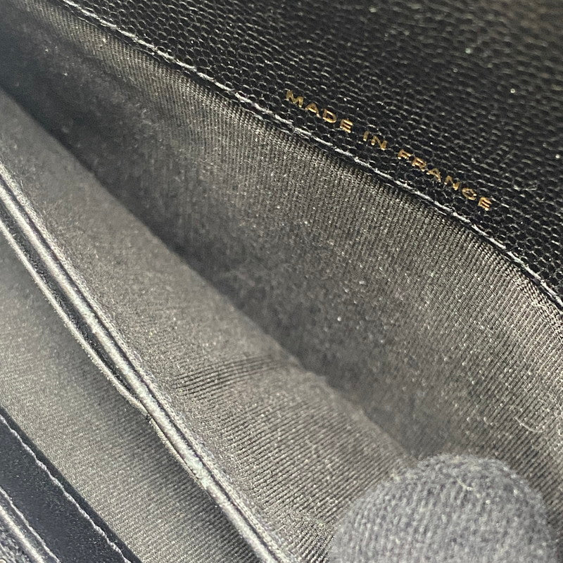 【中古品】【レディース】 CHANEL シャネル A80286 キャビアスキン ボーイフラップ ウォレット 財布 二つ折り財布 長財布 ロングウォレット 181-260511-ks-05-tei サイズ：箱 カード付き カラー：ブラック 万代Net店