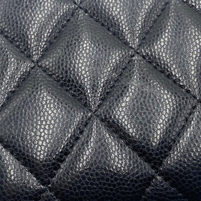 【中古品】【レディース】 CHANEL シャネル A80286 キャビアスキン ボーイフラップ ウォレット 財布 二つ折り財布 長財布 ロングウォレット 181-260511-ks-05-tei サイズ：箱 カード付き カラー：ブラック 万代Net店
