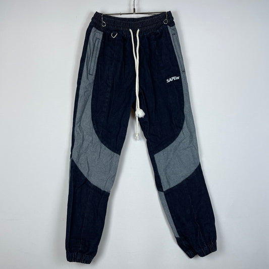 【中古品】【メンズ】 SAPEur サプール DENIM TRACK PANTS デニム トラックパンツ ボトムス デニムパンツ 153-260513-yo-14-tei サイズ：L カラー：インディゴ 万代Net店