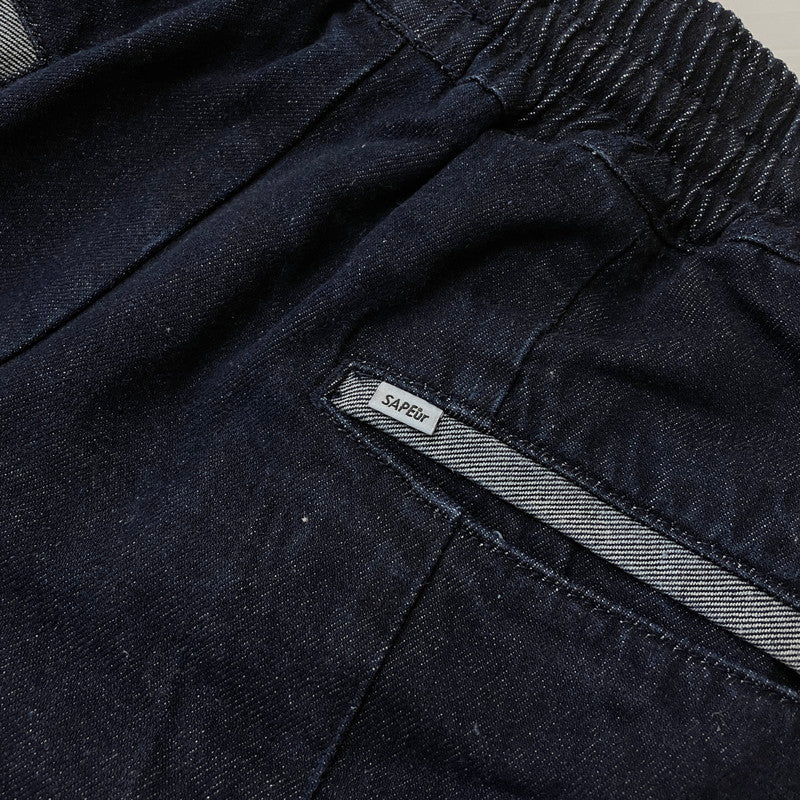 【中古品】【メンズ】 SAPEur サプール DENIM TRACK PANTS デニム トラックパンツ ボトムス デニムパンツ 153-260513-yo-14-tei サイズ：L カラー：インディゴ 万代Net店