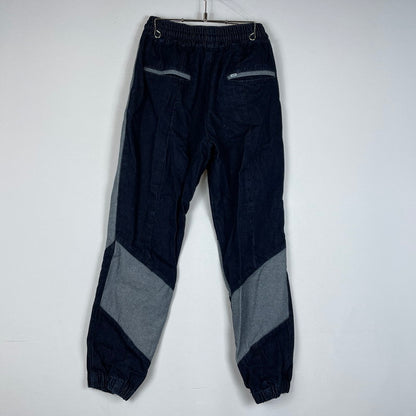 【中古品】【メンズ】 SAPEur サプール DENIM TRACK PANTS デニム トラックパンツ ボトムス デニムパンツ 153-260513-yo-14-tei サイズ：L カラー：インディゴ 万代Net店