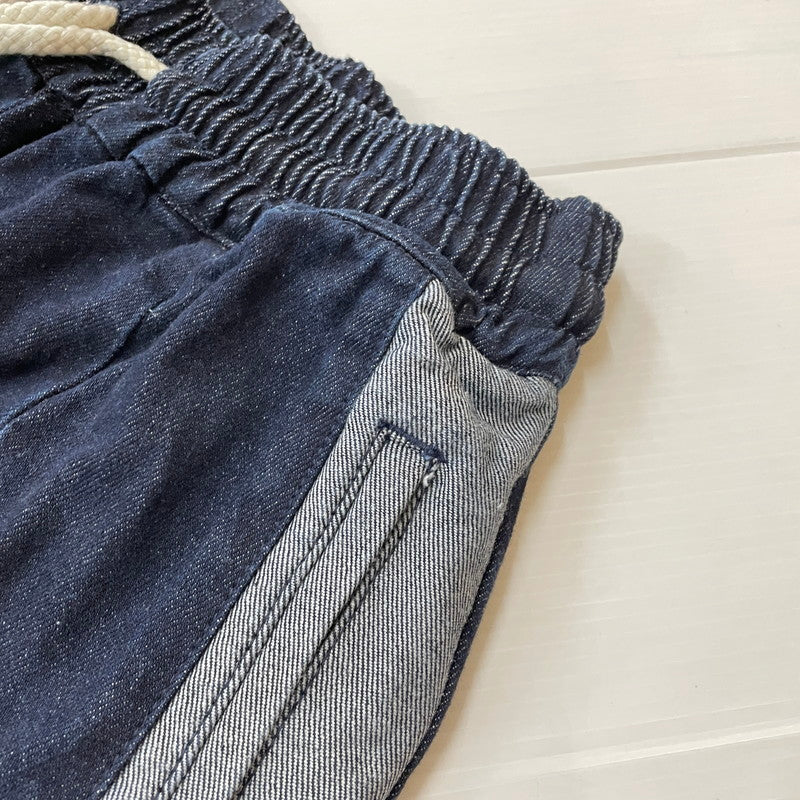 【中古品】【メンズ】 SAPEur サプール DENIM TRACK PANTS デニム トラックパンツ ボトムス デニムパンツ 153-260513-yo-14-tei サイズ：L カラー：インディゴ 万代Net店