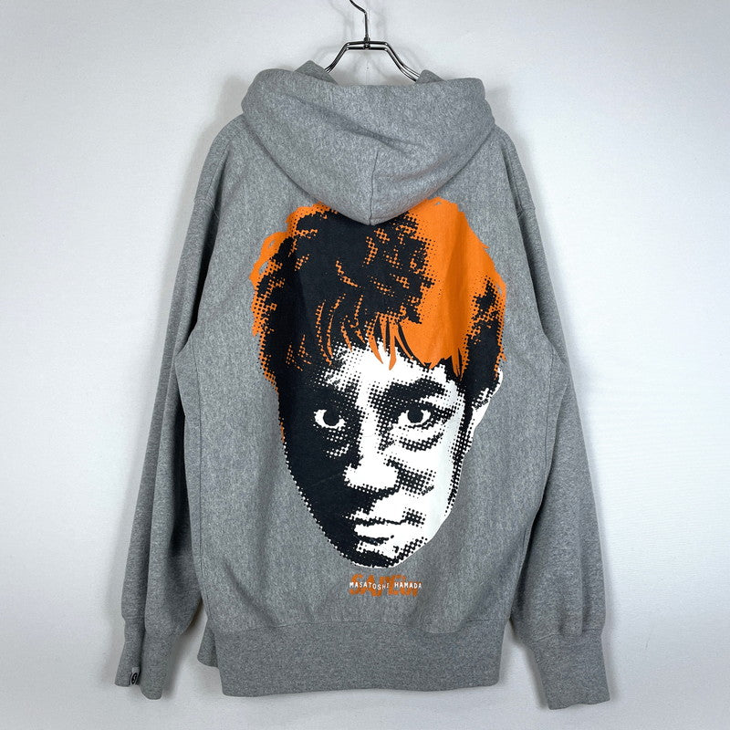 【中古品】【メンズ】 SAPEur サプール MASATOSHI HAMADA HOODIE 浜田 雅功 フーディー トップス プルオーバーパーカー 142-260507-ks-29-tei サイズ：L　※使用感あり カラー：グレー 万代Net店