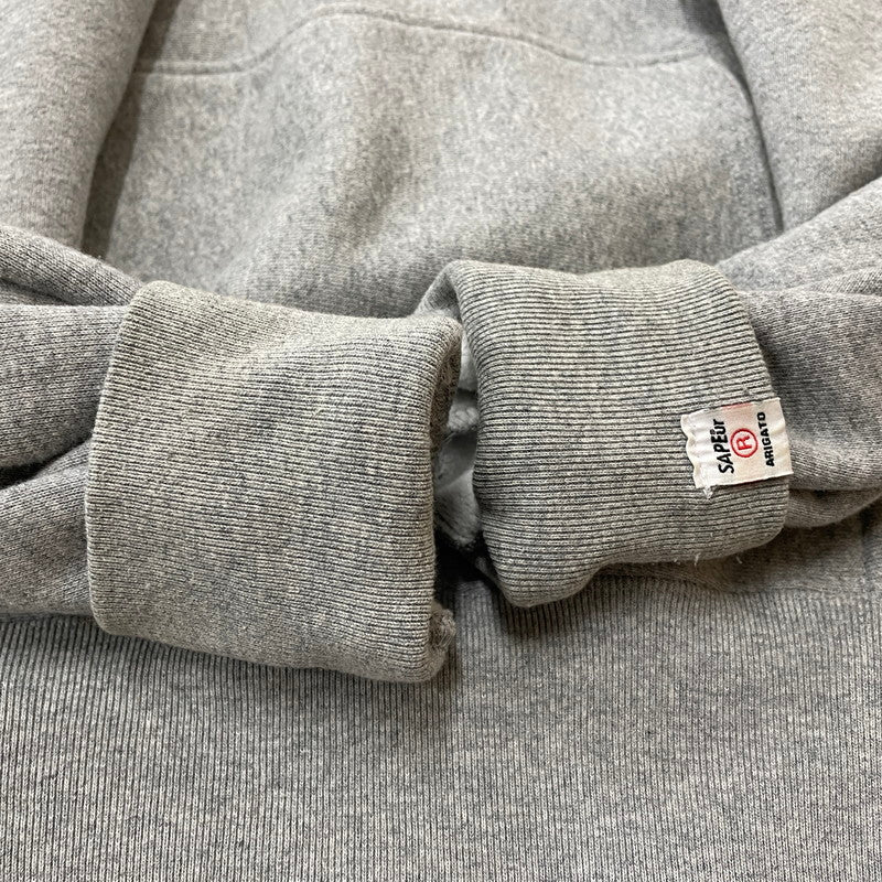 【中古品】【メンズ】 SAPEur サプール MASATOSHI HAMADA HOODIE 浜田 雅功 フーディー トップス プルオーバーパーカー 142-260507-ks-29-tei サイズ：L　※使用感あり カラー：グレー 万代Net店