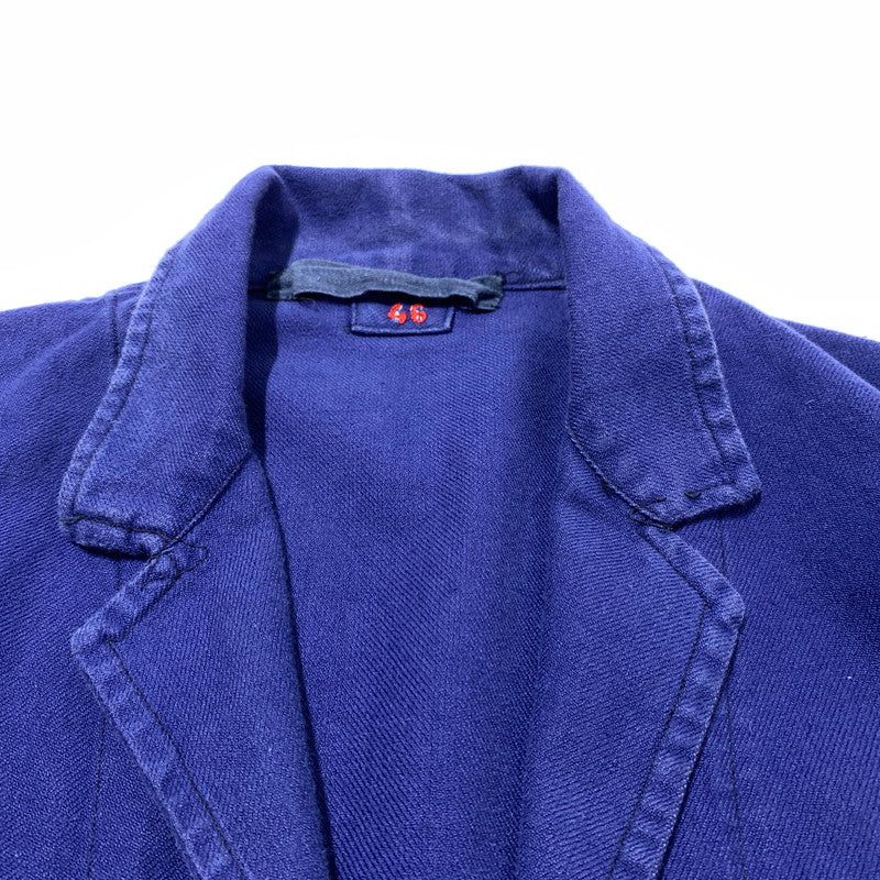 【中古品】【メンズ】 EURO FRENCH ユーロフレンチ WORK JACKET ワークジャケット アウター コート 145-260507-ko-06-tei サイズ：46 カラー：ネイビー系 万代Net店