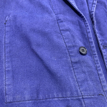 【中古品】【メンズ】 EURO FRENCH ユーロフレンチ WORK JACKET ワークジャケット アウター コート 145-260507-ko-06-tei サイズ：46 カラー：ネイビー系 万代Net店