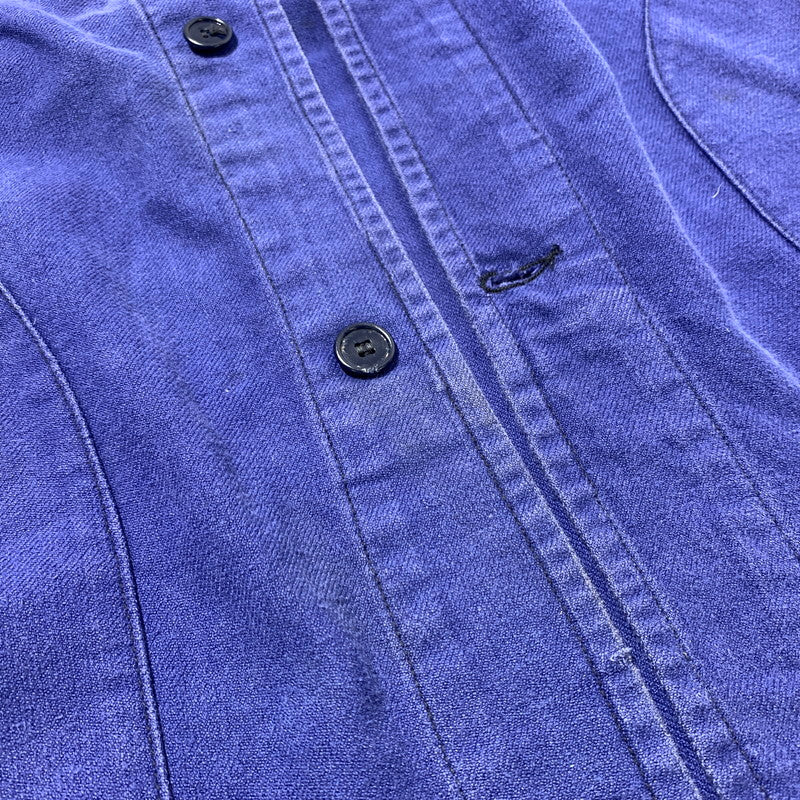 【中古品】【メンズ】 EURO FRENCH ユーロフレンチ WORK JACKET ワークジャケット アウター コート 145-260507-ko-06-tei サイズ：46 カラー：ネイビー系 万代Net店