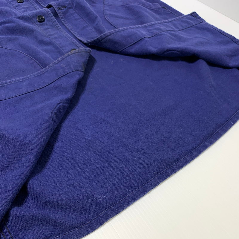 【中古品】【メンズ】 EURO FRENCH ユーロフレンチ WORK JACKET ワークジャケット アウター コート 145-260507-ko-06-tei サイズ：46 カラー：ネイビー系 万代Net店