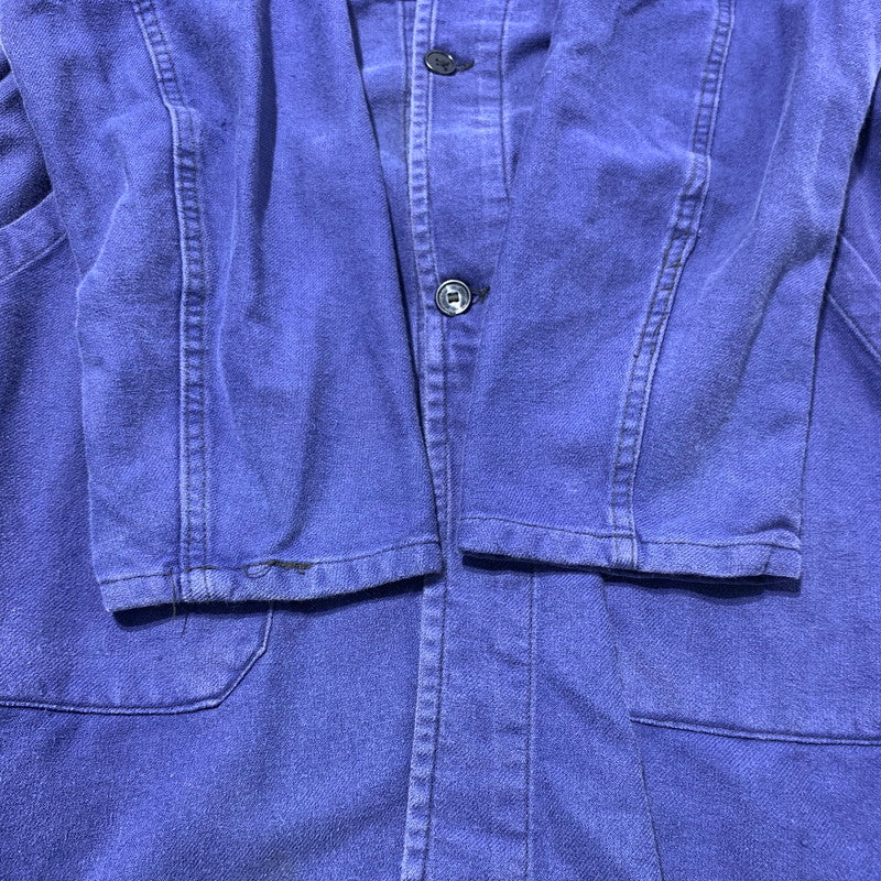 【中古品】【メンズ】 EURO FRENCH ユーロフレンチ WORK JACKET ワークジャケット アウター コート 145-260507-ko-06-tei サイズ：46 カラー：ネイビー系 万代Net店