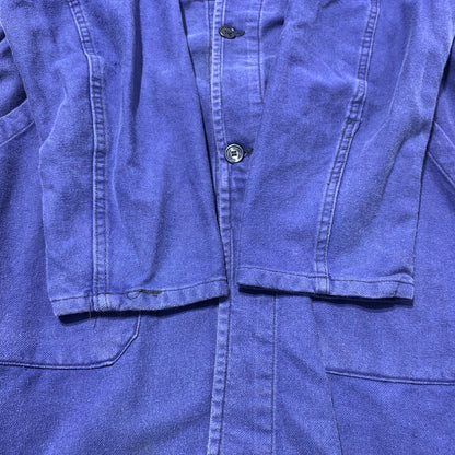 【中古品】【メンズ】 EURO FRENCH ユーロフレンチ WORK JACKET ワークジャケット アウター コート 145-260507-ko-06-tei サイズ：46 カラー：ネイビー系 万代Net店