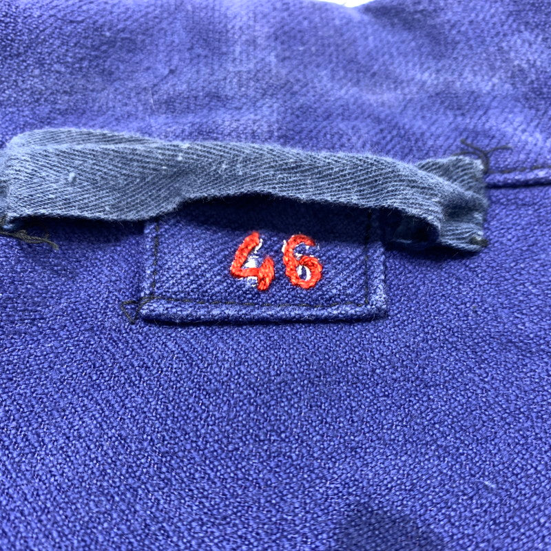 【中古品】【メンズ】 EURO FRENCH ユーロフレンチ WORK JACKET ワークジャケット アウター コート 145-260507-ko-06-tei サイズ：46 カラー：ネイビー系 万代Net店