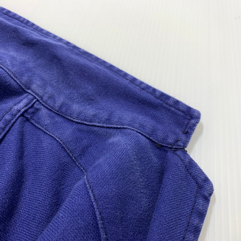 【中古品】【メンズ】 EURO FRENCH ユーロフレンチ WORK JACKET ワークジャケット アウター コート 145-260507-ko-06-tei サイズ：46 カラー：ネイビー系 万代Net店