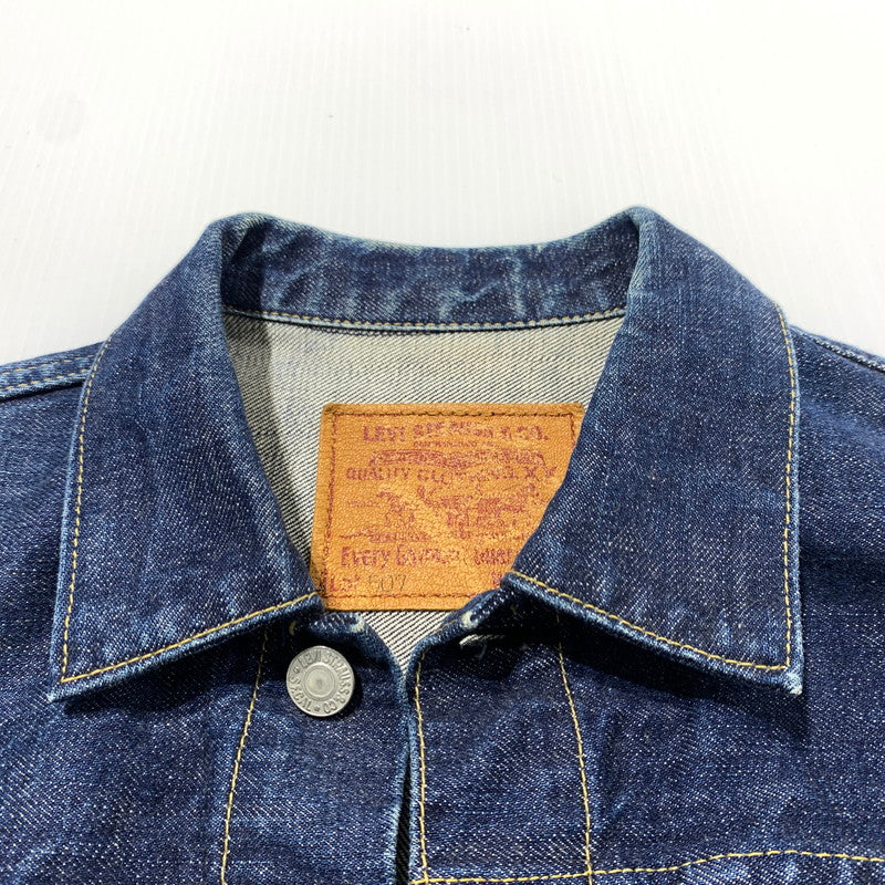 【中古品】【メンズ】 LEVI'S リーバイス 2ND REMAKE DENIM JACKET 71507-XX セカンド リメイク デニムジャケット アウター 2ND 復刻 145-260507-ko-04-tei サイズ：38 カラー：インディゴ 万代Net店