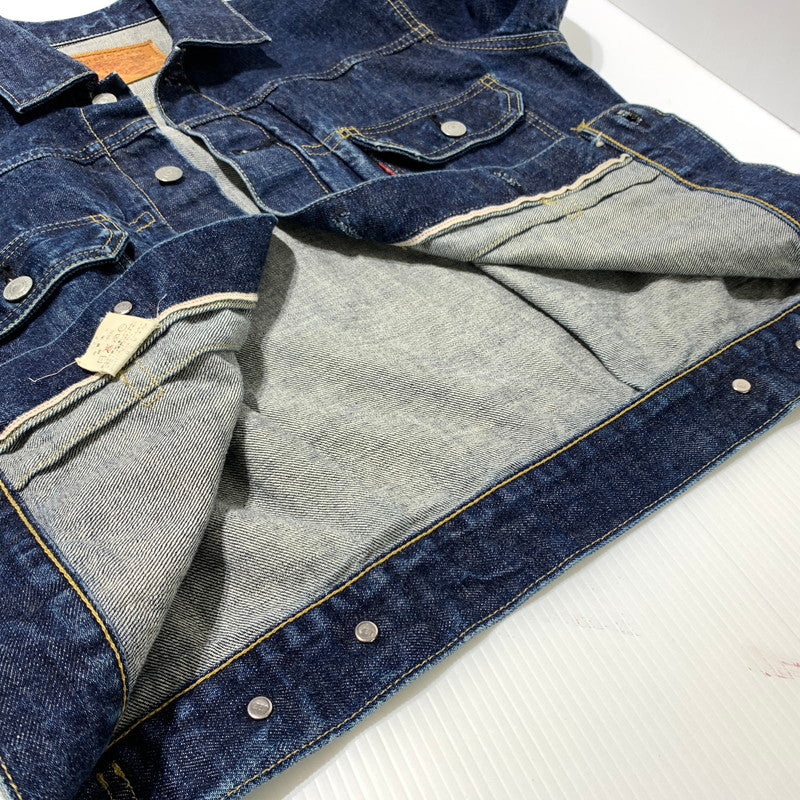 【中古品】【メンズ】 LEVI'S リーバイス 2ND REMAKE DENIM JACKET 71507-XX セカンド リメイク デニムジャケット アウター 2ND 復刻 145-260507-ko-04-tei サイズ：38 カラー：インディゴ 万代Net店