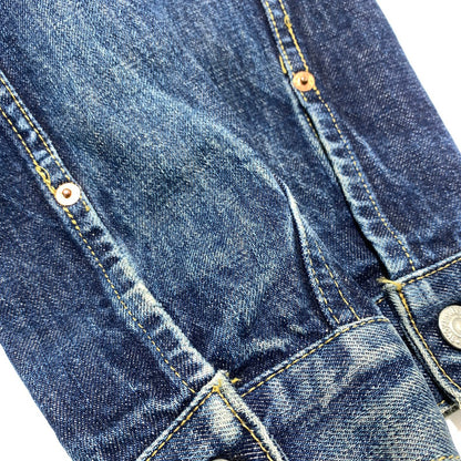【中古品】【メンズ】 LEVI'S リーバイス 2ND REMAKE DENIM JACKET 71507-XX セカンド リメイク デニムジャケット アウター 2ND 復刻 145-260507-ko-04-tei サイズ：38 カラー：インディゴ 万代Net店
