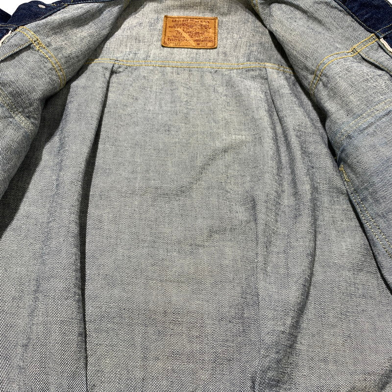 【中古品】【メンズ】 LEVI'S リーバイス 2ND REMAKE DENIM JACKET 71507-XX セカンド リメイク デニムジャケット アウター 2ND 復刻 145-260507-ko-04-tei サイズ：38 カラー：インディゴ 万代Net店