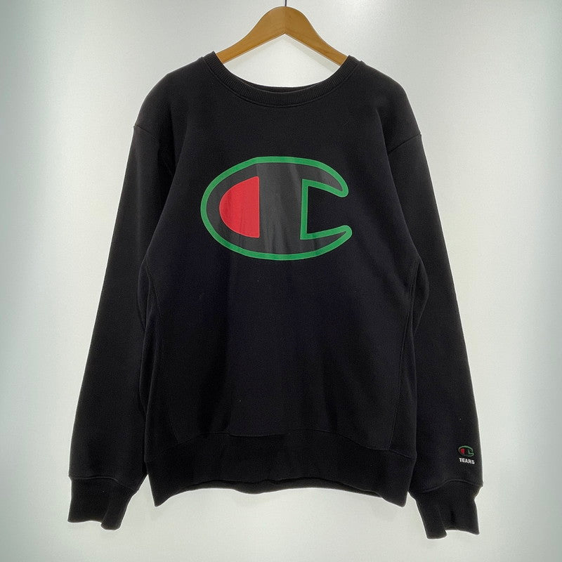 【中古品】【メンズ】 CHAMPION チャンピオン×DENIM TEARS デニムティアーズ リバースウィーブ スウェット 145-260818-nm-78-tei サイズ：L カラー：ブラック 万代Net店