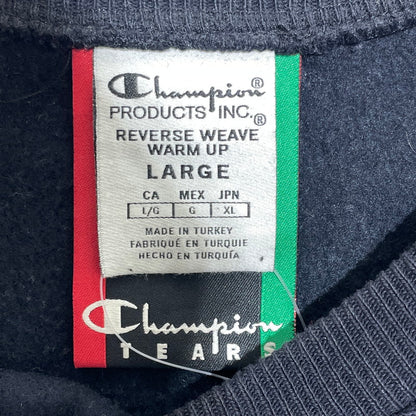 【中古品】【メンズ】 CHAMPION チャンピオン×DENIM TEARS デニムティアーズ リバースウィーブ スウェット 145-260818-nm-78-tei サイズ：L カラー：ブラック 万代Net店