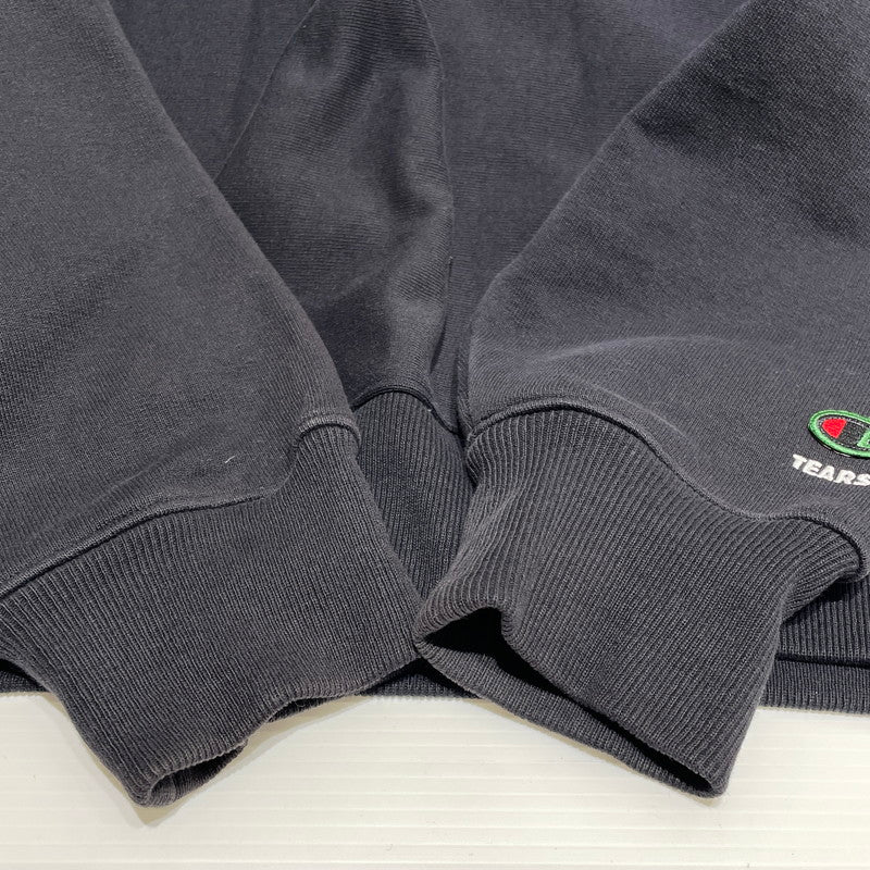 【中古品】【メンズ】 CHAMPION チャンピオン×DENIM TEARS デニムティアーズ リバースウィーブ スウェット 145-260818-nm-78-tei サイズ：L カラー：ブラック 万代Net店