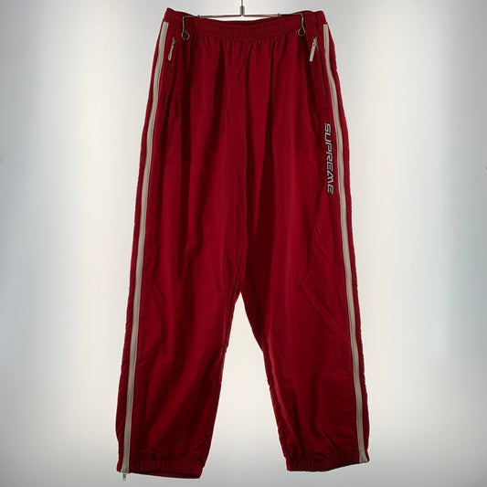 【中古品】【メンズ】 SUPREME シュプリーム CONTRAST WARMUP PANTS コントラスト ウォームアップ パンツ ボトムス ナイロンパンツ 149-260507-ko-23-fuzh サイズ：XL カラー：レッド 万代Net店