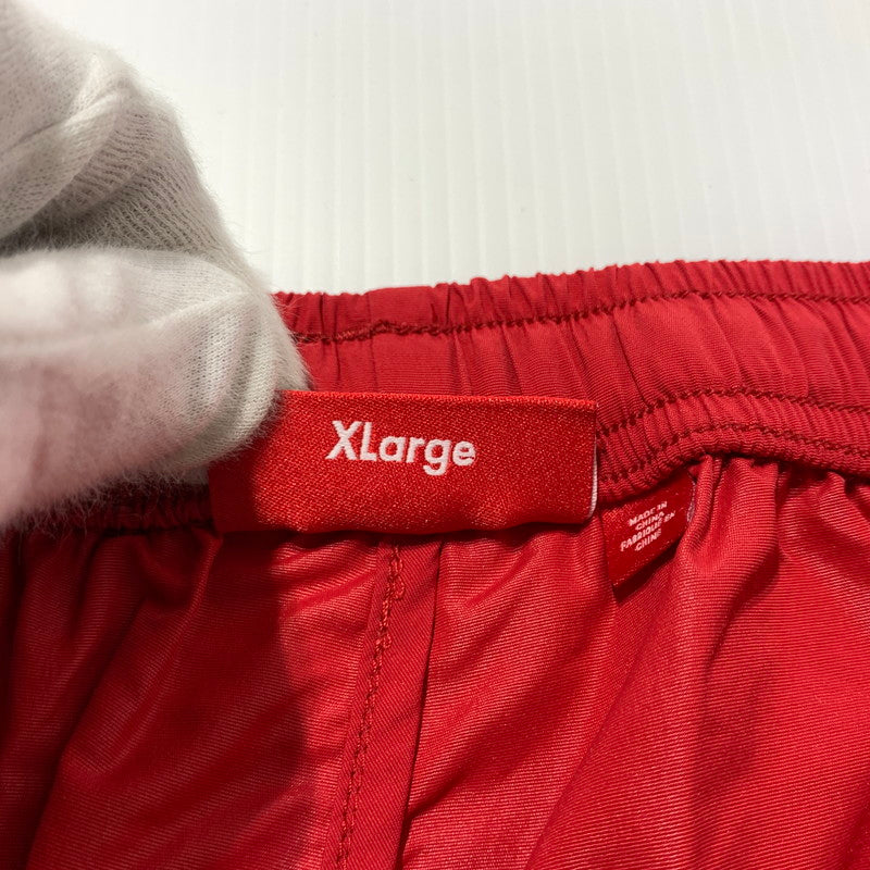 【中古品】【メンズ】 SUPREME シュプリーム CONTRAST WARMUP PANTS コントラスト ウォームアップ パンツ ボトムス ナイロンパンツ 149-260507-ko-23-fuzh サイズ：XL カラー：レッド 万代Net店
