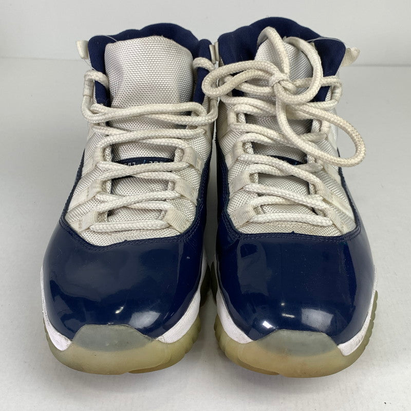 【中古品】【メンズ】 NIKE ナイキ 378037-123 AIR JORDAN 11 RETRO エア ジョーダン11 レトロ "UNC WIN LIKE 82" スニーカー 靴 160-260515-ky-09-teih サイズ：26cm カラー：ブルー 万代Net店