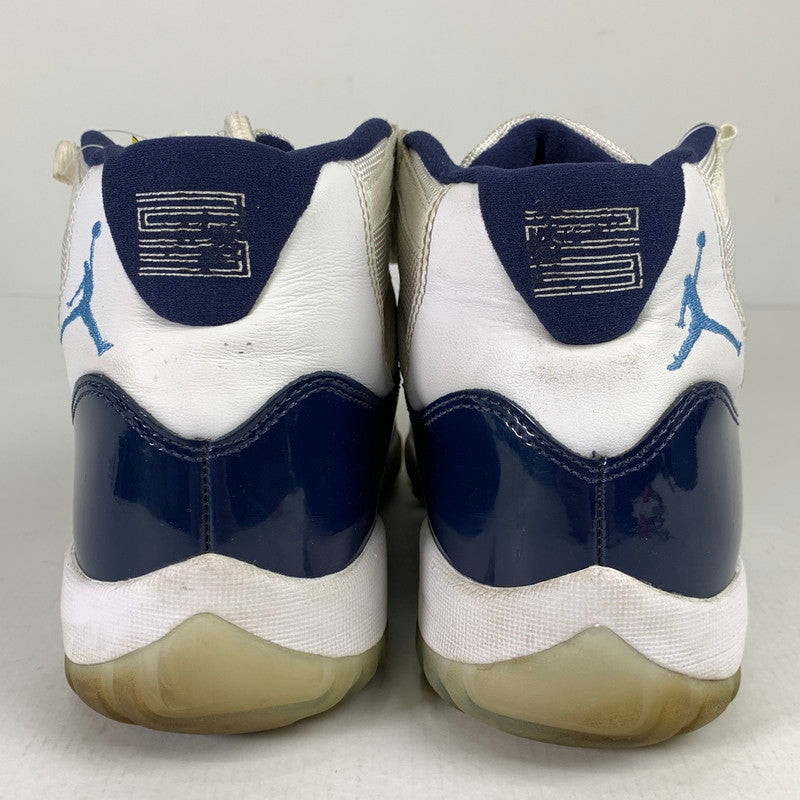 【中古品】【メンズ】 NIKE ナイキ 378037-123 AIR JORDAN 11 RETRO エア ジョーダン11 レトロ "UNC WIN LIKE 82" スニーカー 靴 160-260515-ky-09-teih サイズ：26cm カラー：ブルー 万代Net店