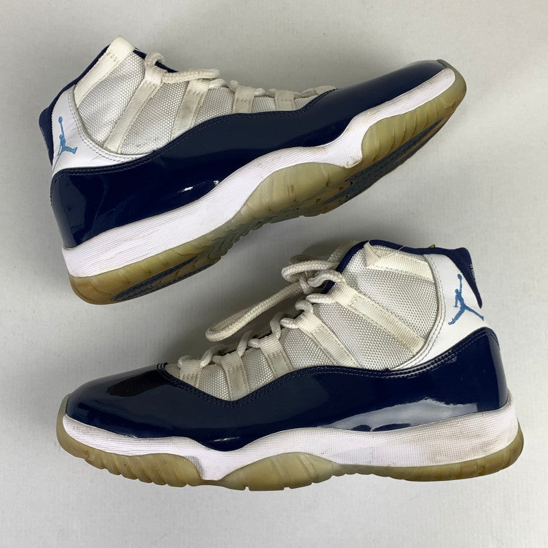 【中古品】【メンズ】 NIKE ナイキ 378037-123 AIR JORDAN 11 RETRO エア ジョーダン11 レトロ "UNC WIN LIKE 82" スニーカー 靴 160-260515-ky-09-teih サイズ：26cm カラー：ブルー 万代Net店