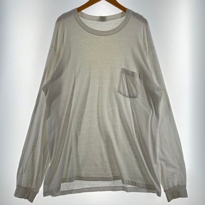 【現状渡し品】【メンズ】 GAP ギャップ USA L/S TEE アメリカ製 ロング スリーブ Tシャツ 長袖 トップス 147-260807-sa-09-tei サイズ：XL カラー：ホワイト 万代Net店