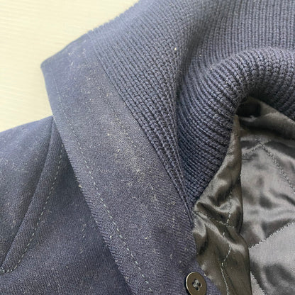 【現状渡し品】【メンズ】 PRADA プラダ WOOL MELTON JACKET ACS1 2017 1483 ウール メルトン ジャケット アウター 141-260508-ks-02-tei サイズ：44 カラー：ネイビー 万代Net店