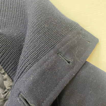 【現状渡し品】【メンズ】 PRADA プラダ WOOL MELTON JACKET ACS1 2017 1483 ウール メルトン ジャケット アウター 141-260508-ks-02-tei サイズ：44 カラー：ネイビー 万代Net店