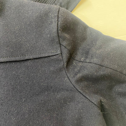 【現状渡し品】【メンズ】 PRADA プラダ WOOL MELTON JACKET ACS1 2017 1483 ウール メルトン ジャケット アウター 141-260508-ks-02-tei サイズ：44 カラー：ネイビー 万代Net店