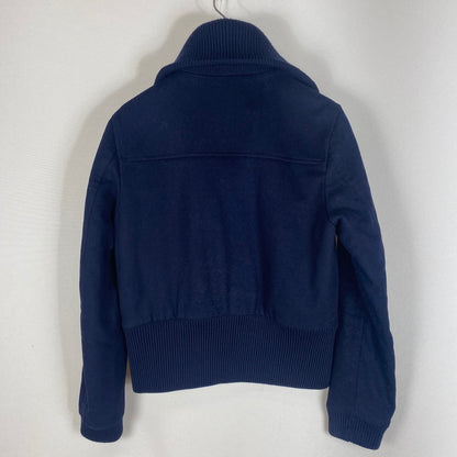 【現状渡し品】【メンズ】 PRADA プラダ WOOL MELTON JACKET ACS1 2017 1483 ウール メルトン ジャケット アウター 141-260508-ks-02-tei サイズ：44 カラー：ネイビー 万代Net店