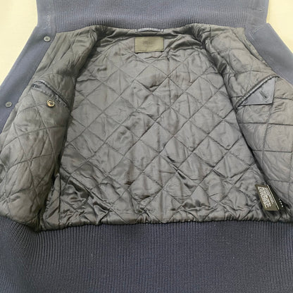 【現状渡し品】【メンズ】 PRADA プラダ WOOL MELTON JACKET ACS1 2017 1483 ウール メルトン ジャケット アウター 141-260508-ks-02-tei サイズ：44 カラー：ネイビー 万代Net店